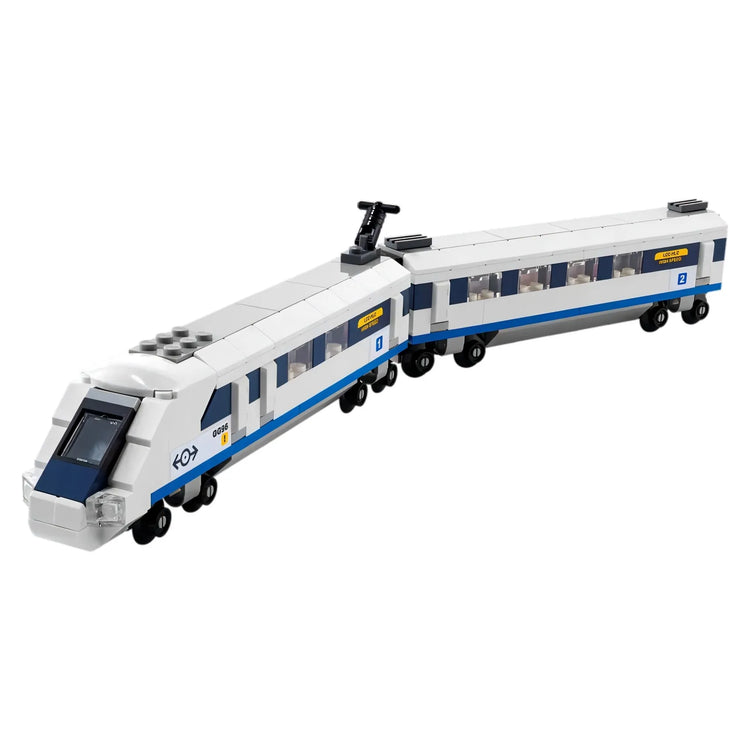 LEGO Creator High-Speed Train 2 Connected Carriages One of Which Contains The Driver’s Compartment and Has A Sloped Front 40518 - LUDICTOYS