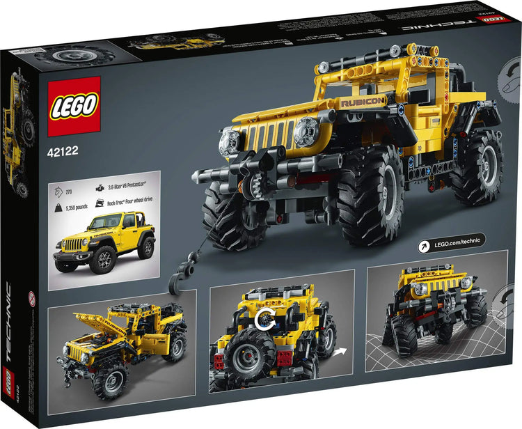 LEGO & Technic Jeep Wrangler 42122 Building Blocks Toy Bricks Set for Kids, Boys, and Girls Ages 9+ Birthday Gift (665 Pieces) - LUDICTOYS
