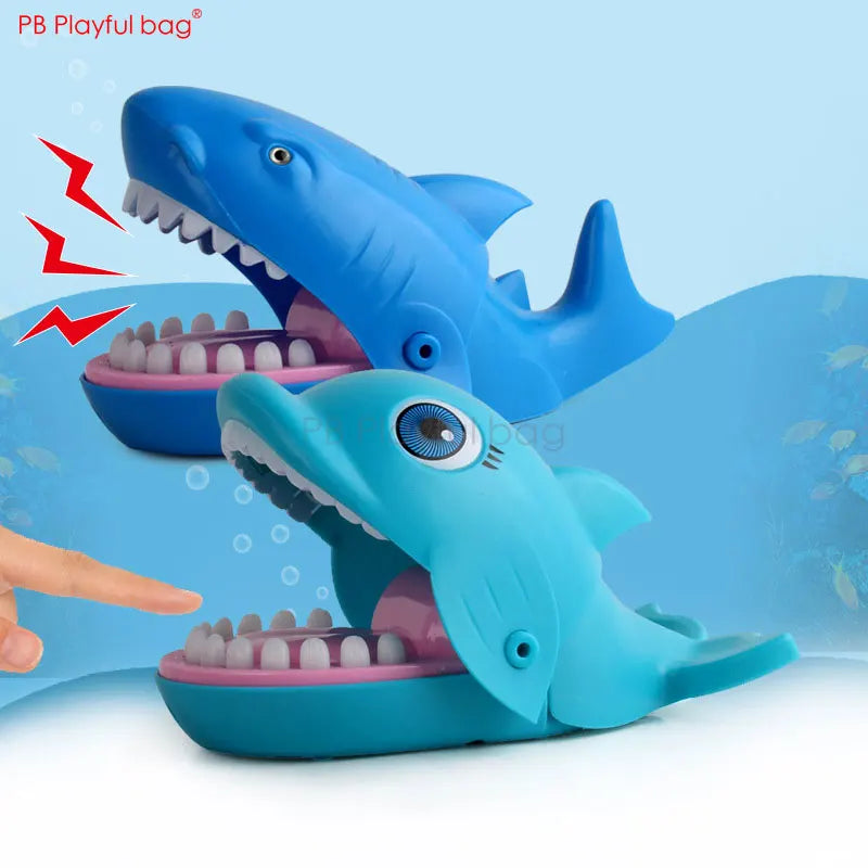 Playful bag Hand biting shark toy Bite hand Dolphin Catapult pirate barrel Funny Children toys  Novelty Christmas gifts AA75 - LUDICTOYS