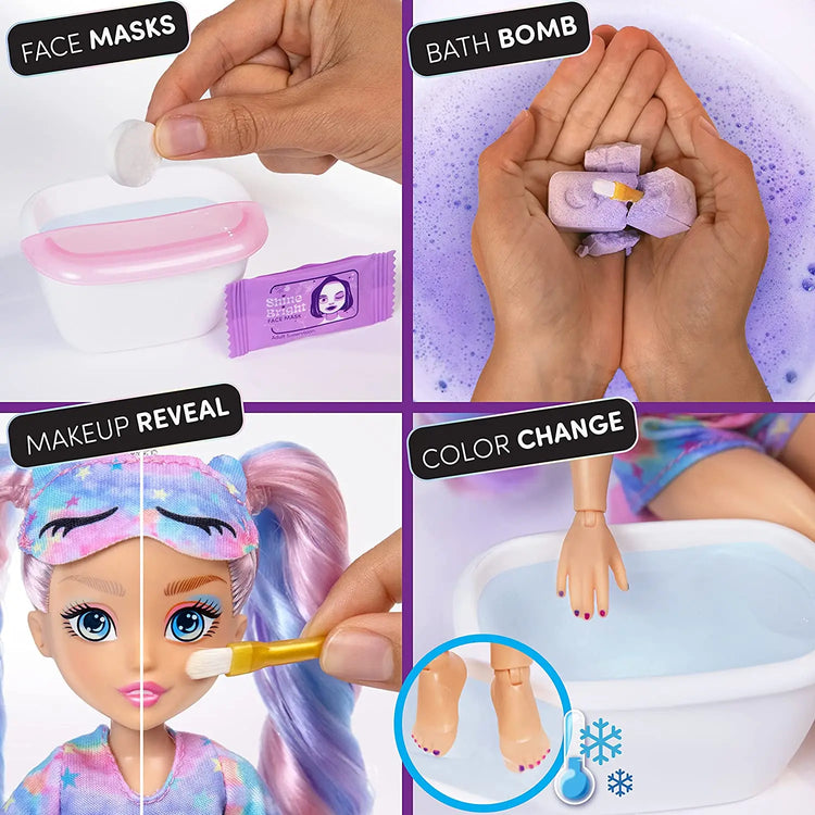 Original GLO UP Girls Fashion Doll Kawaii 10-Inch Action Figure Surprises Dolls Color-Changing Nail Play Girl Birthday Gift Doll - LUDICTOYS