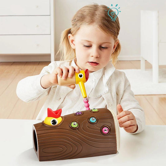 FeedingWood™ Jouets de pic magnétique attrape-ver | jeux enfants - LUDICTOYS