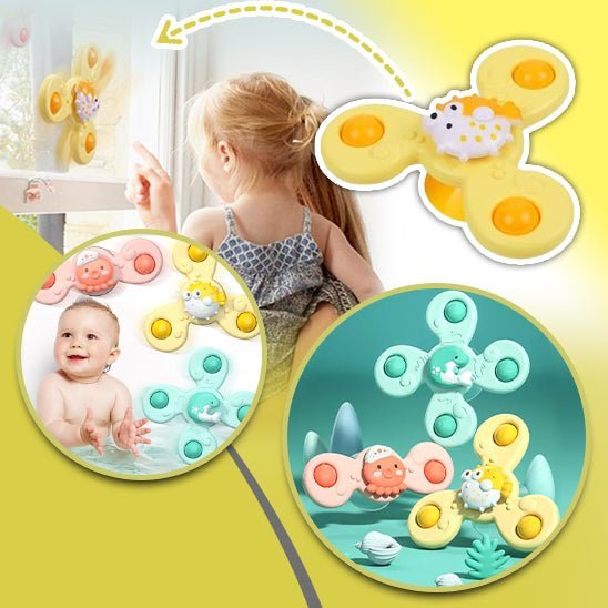 Spinner Tourni-Ludique™ | Spinner pour enfant/ 3 Pièces - LUDICTOYS