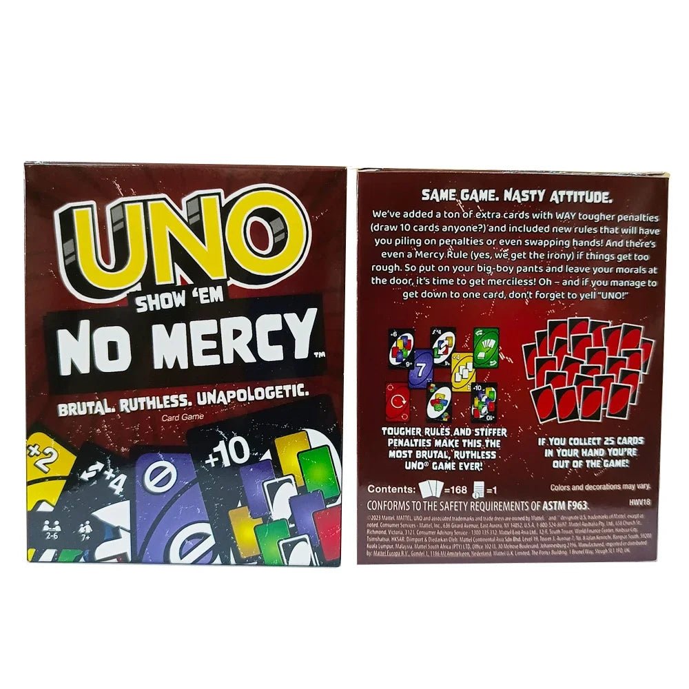 UNO NO MERCY | UNOLUDIC™ NOUVEAU JEU DE CARTES UNO - LUDICTOYS